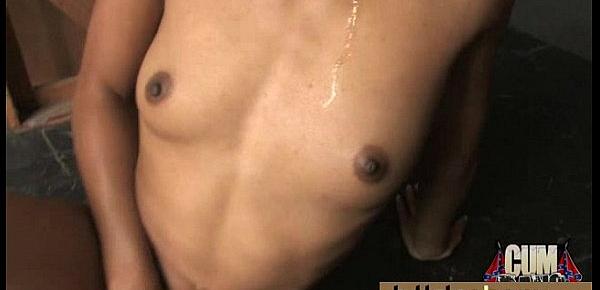  Dirty Ebony Whore Banged And Covered In Cum - Interracial 28